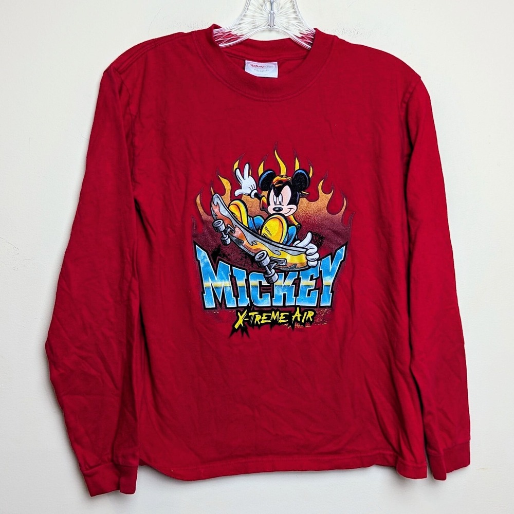 Vintage 90s Disney‎ Air Mickey Skateboard Xtreme Mickey Mouse Shirt Youth Medium